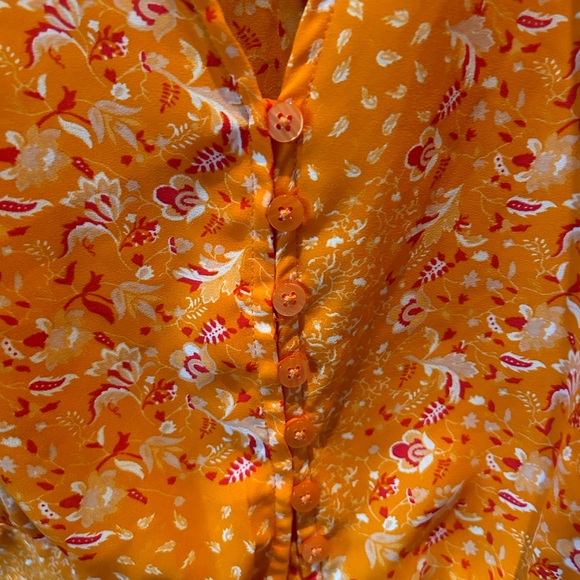 Halloween orange Joie short crop top Orange glow color Sz M - Picture 4 of 4